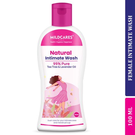 Buy Mildcares Natural Intimate Wash For Women Enriched With Tea Tree Oil & Aloe Vera Extract , Ph Balanced , Prevents Odour & Infection Safe For Skin (100 ml)-Purplle