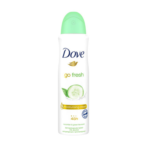 Buy Dove Deodorant For Women, Antiperspirant Body Spray For Long Lasting Odour Protection, Skin Friendly Deo, Alcohol Free, Paraben Free, (Cucumber & Green Tea)  250 ml -Purplle