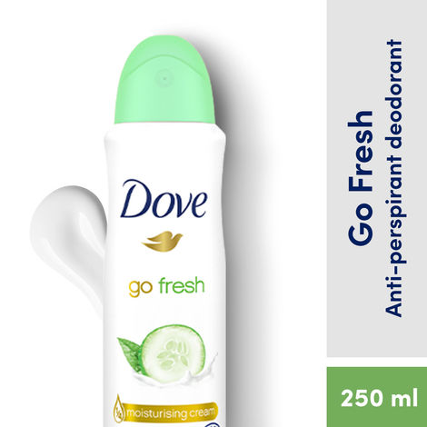 Buy Dove Deodorant For Women, Antiperspirant Body Spray For Long Lasting Odour Protection, Skin Friendly Deo, Alcohol Free, Paraben Free, (Cucumber & Green Tea)  250 ml -Purplle