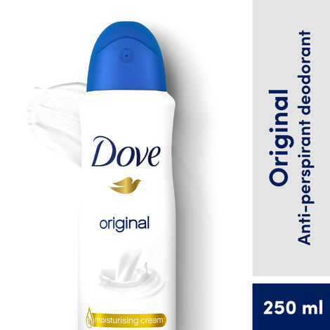 Buy Dove Original, Strong Antiperspirant Deodorant For Women, Clean And Fresh Fragrance Aerosol, Long Lasting Anti Sweat And Body Odour Protection Spray , 250 ml  -Purplle