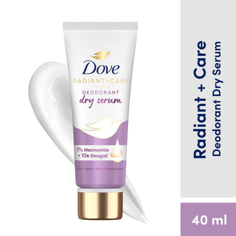 Buy Dove Radiant + Care Deodorant Dry Serum 3% Niacinamide + 10X Omega 6 (40 ml)-Purplle