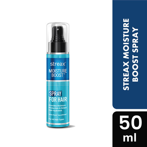Buy Streax Moisture Boost Spray Hair Serum, 50 ml for Women & Men II Hydrating, Frizz Free ,Smooth & Silky finish II With Fision AquaShield-Purplle