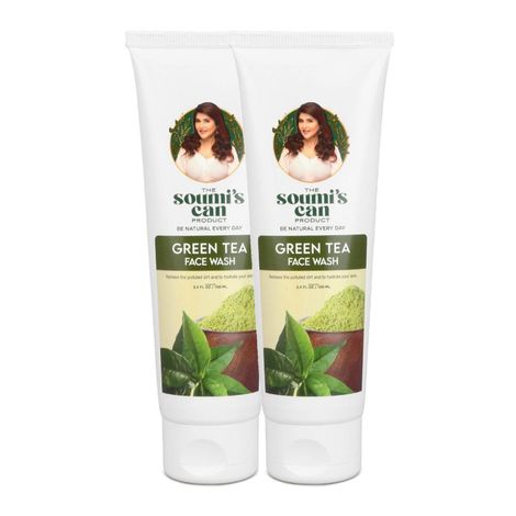 Buy The Soumi'S Can Product Green Tea Face Wash (100 ml) (Pack Of 2)-Purplle