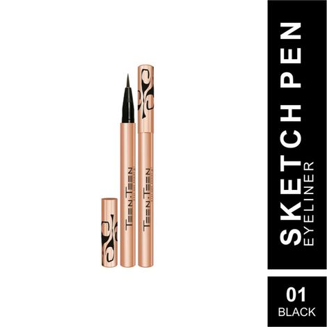 Buy Teen Teen Cosmetics Sketch Master Pen Eyeliner, Non-Transfer, 12hrs Stay, Smudge Proof, Water Resistant, Long Lasting, Black, 2 gm-Purplle