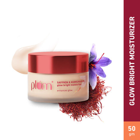 Buy Plum Saffron & Kumkumadi Oil Glow Bright Moisturizer- With SPF 35 (50 gm)-Purplle