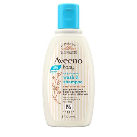 Buy Aveeno Baby Daily Moisture Wash & Shampoo 100 ml-Purplle