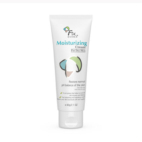 Buy Fixderma Moisturizing Cream, Daily Moisturizer For Dry & Chapped Skin, Provides Hydration And Moisturization, Non-Comedogenic & Non-Greasy Formulation, 60 gm-Purplle