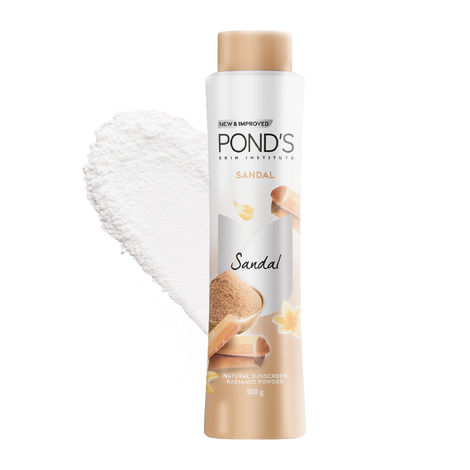 Buy Ponds Sandal Radiance Talcum Powder, 300 gm-Purplle