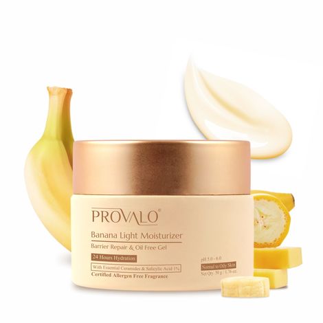 Buy Provalo Banana Light Moisturizer – Barrier Repair Oil Free Gel (Normal to Oily Skin)(50 gm)-Purplle
