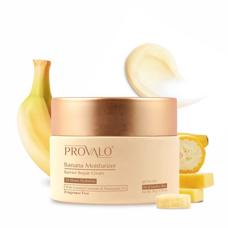Buy Provalo Banana Moisturizer – Barrier Repair Cream (Dry & Sensitive Skin)(50 gm)-Purplle
