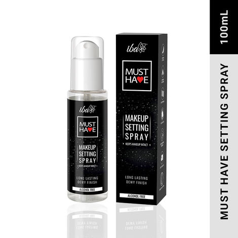 Buy Iba Must Have Makeup Setting Spray, 100 ml-Keeps Makeup Intact | Long Lasting Dewy Finish | Makeup Fixer Spray for Face | Enriched with Hyaluronic Acid, Coconut Water & Chamomile Extract | Alcohol-Free | Halal Certified & Vegan Makeup-Purplle