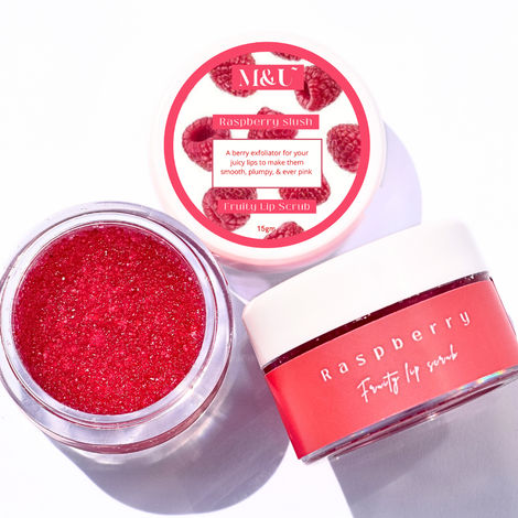 Buy M&U Raspberry Slush Lip Scrub For Pigmentation 15 gm-Purplle
