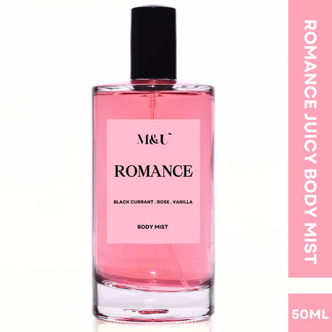 Buy M&U Romance Sweet Blackcurrant & Rose Body Mist 50 gm-Purplle