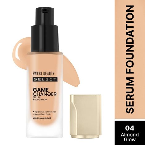 Buy Swiss Beauty Select Game Changer Serum Lightweight Foundation | With Natural and Dewy finish |4 Almond Glow 35 gm-Purplle