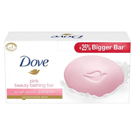 Buy Dove Pink Beauty Bar - Soft, Smooth, Glowing Skin, 125*5 gm-Purplle