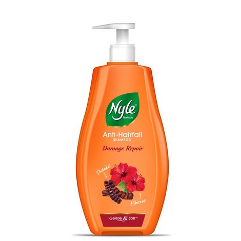 Buy Nyle Naturals Damage Repair Shampoo, With Goodness Of Shikakai And Hibiscus, 800 ml-Purplle
