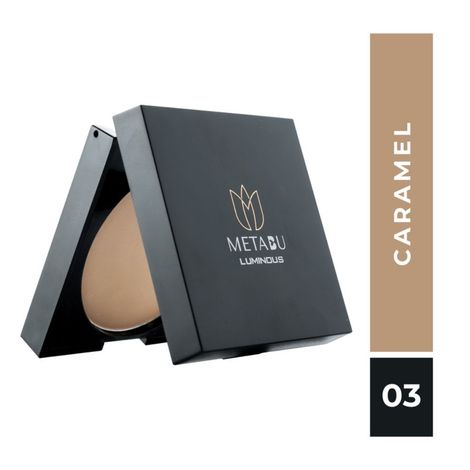 Buy METABU Luminous Long Lasting Compact Powder 03 Caramel - 8 gm-Purplle
