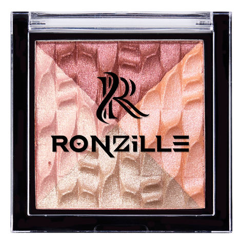 Buy Ronzille Shimmer Baked Blusher and Brick Highlighter - 05-Purplle