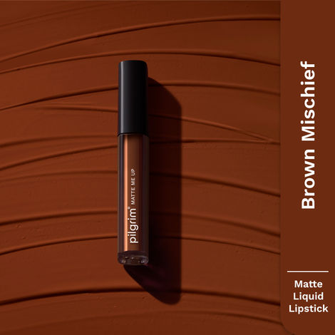 Buy Pilgrim Liquid Lipstick Brown Mischief (3 ml)-Purplle
