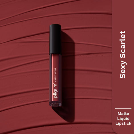 Buy Pilgrim Liquid Lipstick Sexy Scarlet (3 ml)-Purplle