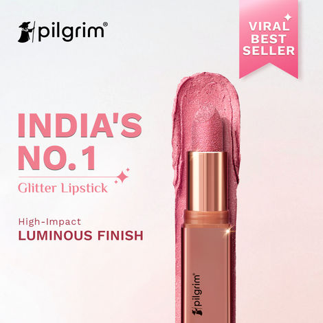 Buy Pilgrim Glitter Lipstick My Habibi-07 Luxurious 3-D Glitter Formula With Matte Finish (4.2 gm)-Purplle