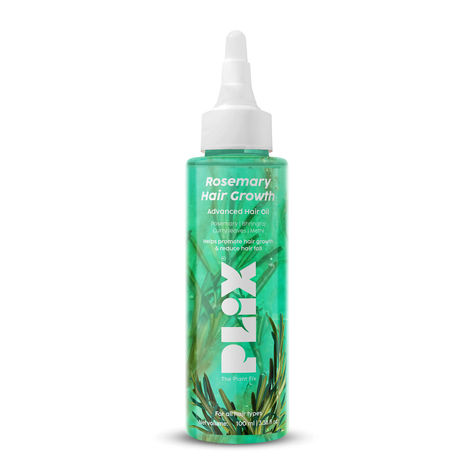 Buy PLIX - THE PLANT FIX Rosemary Hair Growth Advanced Hair Oil | With Rosemary & Bhringraj Extract l Reduces Hair Fall & Strengthens Hair | All Hair Types l Dermatologically tested | 100 ml-Purplle