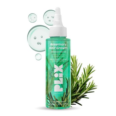 Buy PLIX Rosemary Hair Growth Advanced Hair Oil | With Rosemary & Bhringraj Extract l Reduces Hair Fall & Strengthens Hair | All Hair Types l Dermatologically tested | 100 ml-Purplle