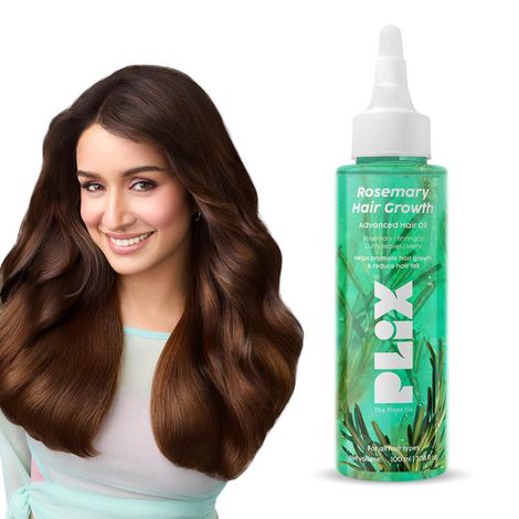 Buy PLIX - THE PLANT FIX Rosemary Hair Growth Advanced Hair Oil | With Rosemary & Bhringraj Extract l Reduces Hair Fall & Strengthens Hair | All Hair Types l Dermatologically tested | 100 ml-Purplle