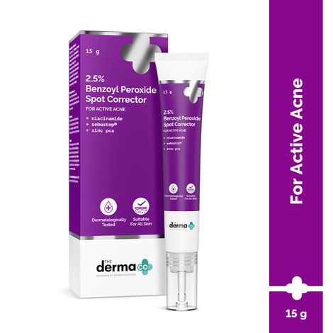 Buy The Derma Co. 2.5% Benzoyl Peroxide Spot Corrector_15 gm Fights breakouts and inflammation | Soothes the skin | Safe and Effective-Purplle