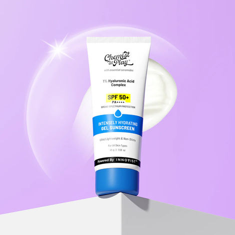 Buy CHEMIST AT PLAY 1% HYALURONIC ACID COMPLEX GEL SUNSCREEN SPF50+PA++++ 45 GM-Purplle