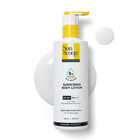 Buy SUNSCOOP 5% NIACINAMIDE DAILY MOISTURE SUNSCREEN BODY LOTION SPF 50+ PA++++ 200 ml-Purplle