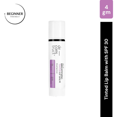 Buy Deconstruct Brightening Tinted Lip Balm with SPF 30 - 1% Vitamin C + 0.1% Resorcinol (4 gm)-Purplle