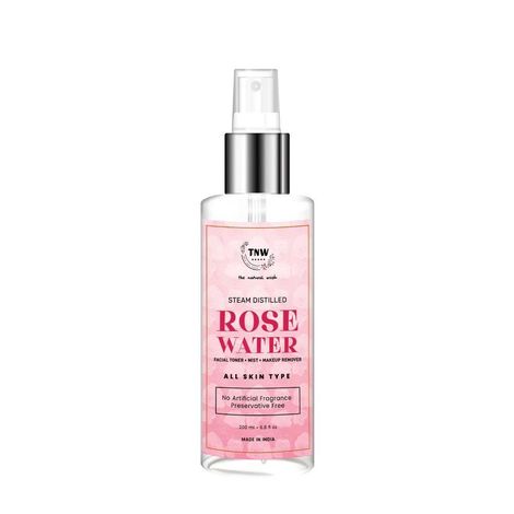 Buy TNW The Natural Wash Steam Distilled Rose Water- 100% Natural Toner and Makeup Remover (200 ml)-Purplle
