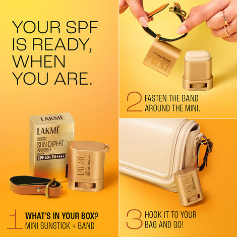 Lakme Sun Expert Invisible SPF 50 PA++++ Sunscreen Stick 8 gm