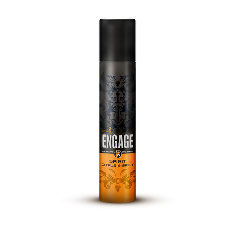 Buy Engage Spirit for Him Deodorant for Men, Fresh & Energetic, Skin Friendly Deo, 150 ml/100 gm Body Spray-Purplle