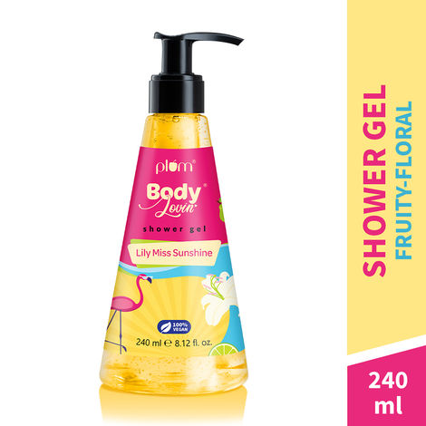 Buy Plum BodyLovin' Lily Miss Sunshine Shower Gel - Fruity-Floral SLS-Free Body Wash (240 ml)-Purplle