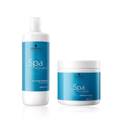 Buy Schwarzkopf Professional Spa Essence Hydration Harmony [Hydrating Cream Mask 500 ml + Nourishing Shampoo 1000 ml]-Purplle