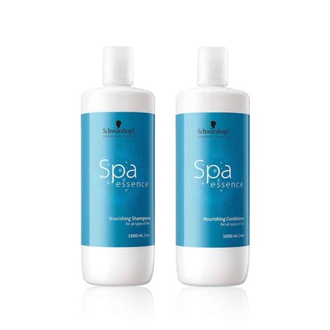 Buy Schwarzkopf Professional Spa Essence Nourishing Duo [Shampoo 1000 ml + Conditioner 1000 ml]-Purplle