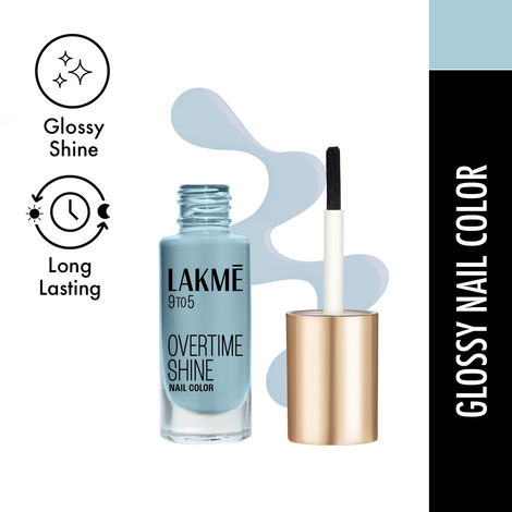 Buy Lakme 9 to 5 Primer + Gloss Nail Color|| Blue Scape|| 6 ml-Purplle