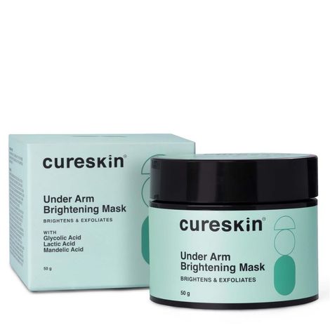 Buy Cureskin Under Arm Brightening Mask with Papaya & Sweet Orange | Dark Underarms & Hyperpigmentation | Under Arm Whitening Cream for Women & Men | Under arm Dark Removing Cream (50 gm)-Purplle