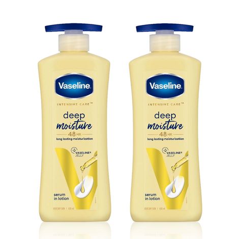 Buy Vaseline Deep Moisture Duo (Body Lotion 400 ml x 2)-Purplle