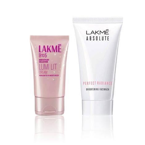 Buy Lakme Radiance & Glow Duo (Brightening Facewash 50 gm + Lumi Strobe Cream Dewy Rose 30 gm)-Purplle