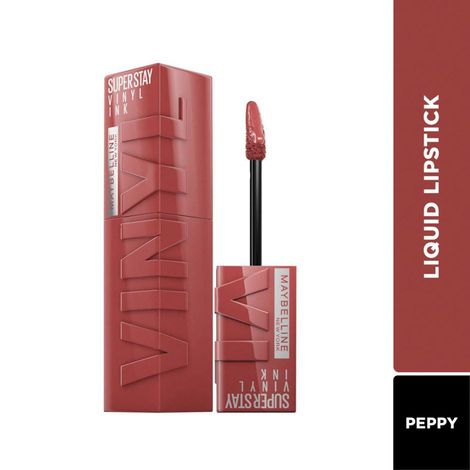 Buy Maybelline Superstay Vinyl Ink Liquid Lipstick, Peppy | High Shine Color That Lasts for 16 HR - 4.2 ml-Purplle