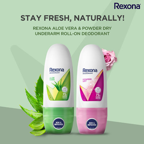 Rexona Women Roll On Aloe Vera 25 ml & Rexona Women Roll On Powder Dry 25 ml