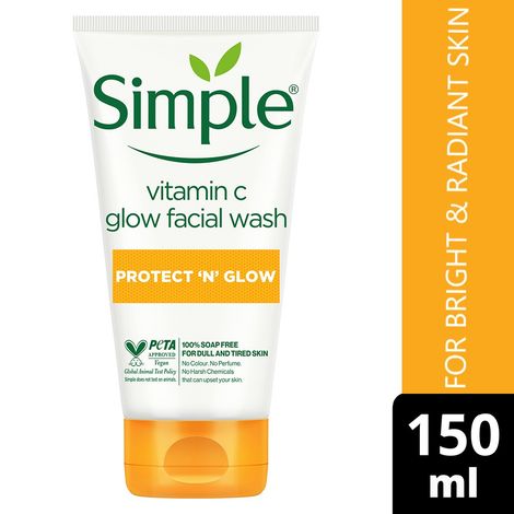 Buy Simple Protect N Glow Vitamin C Facial Wash, 150 ml-Purplle