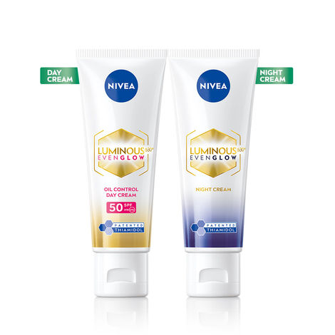Buy NIVEA Luminous Even Glow Day and Night Cream Combo ( Combo of 2)-Purplle