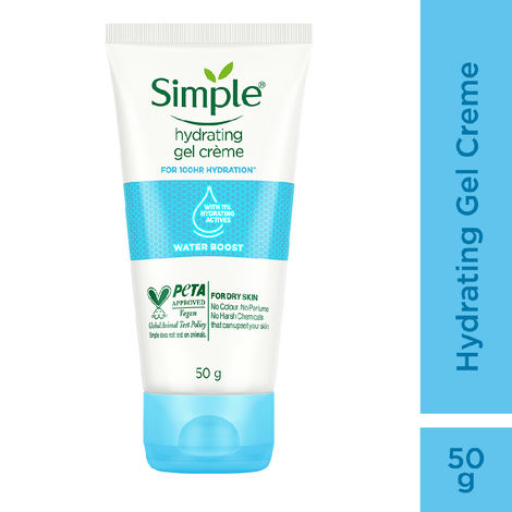 Buy Simple Water Boost Hydrating Gel Creme | 100 Hr Hydration | 50 gm-Purplle