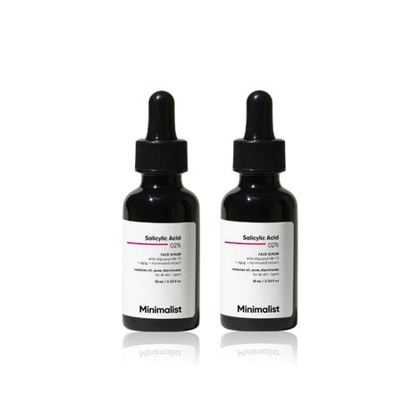 Buy Minimalist Salicylic Acid 2% Face Serum for Oil Controled & Acne free skin 10 ml X 2 (Pack of 2)-Purplle