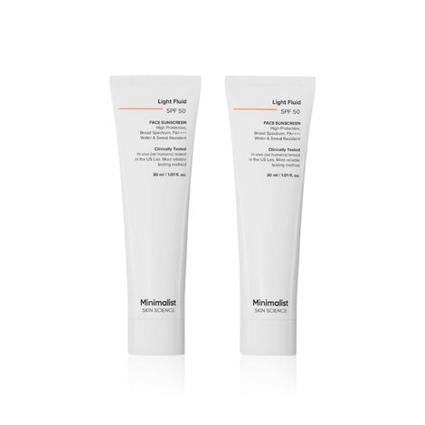 Buy Minimalist Light Fluid SPF 50 Face Sunscreen 30 ml X 2 (Pack of 2)-Purplle
