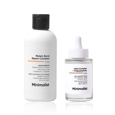 Buy Minimalist Anti Dandruff Shampoo (200 ml) & Hair Serum (50 ml) Duo Combo of 2-Purplle